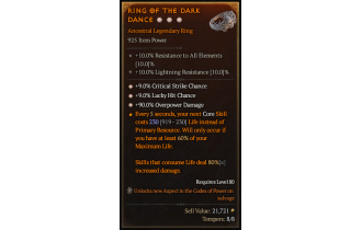 Legendary Ring[*9 Crit | *9 LHC | *90 DMG_Overpower]