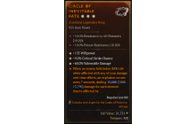 Legendary Ring[*9 Crit | *60 DMG_Vulnerable | *135 WP]