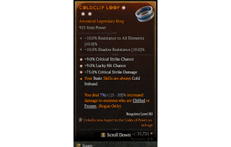 Legendary Ring[*9 Crit | *9 LHC | *75 DMG_Crit]