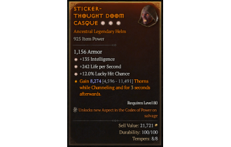 Legendary Helm[*12 LHC | *135 INT | *242 LpS]