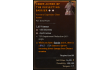 Legendary Chest Armor[*2625 Armor | *135 DEX]