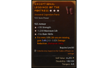 Legendary Pants[*3 BasicSkills | *135 STR | *1310 Life]