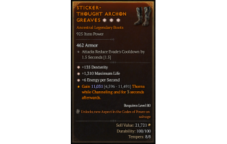 Legendary Boots[*6 ENpS | *135 DEX | *1310 Life]