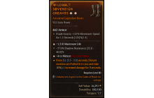 Legendary Boots[Sorcerer | *4 Meteor | *1310 Life | 37 SR]