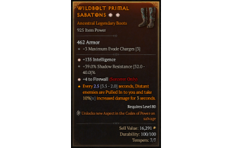 Legendary Boots[Sorcerer | *4 Firewall | *135 INT | 39 SR]