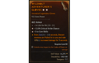 Legendary Gloves[*3 CoreSkills | *12 Crit]