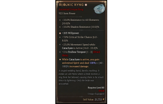 Mjölnic Ryng[*DMG 100 | *203 WP | 2 EndlessTempest | 7 Crit | 23 MS Cataclysm]