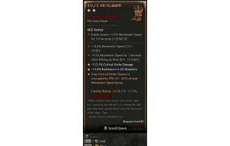 Esu's Heirloom[*CRIT 39 | *112.5 DMG_Crit | *15 ResistAll | 18 MS | 9.5 MSEK]