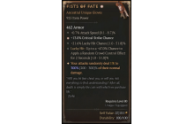 Fists of Fate[*DMG 300 | *13 Crit | 21.6 LHC | 0.7 ATKSPD | 47 LH:CC]