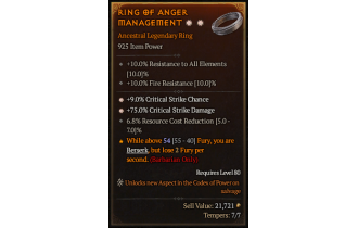 Legendary Ring[*9 Crit | *75 DMG_Crit | 6.8 RCR]