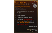 Legendary Amulet[Necromancer | *3 Terror | *12 Crit | *45 DMG]