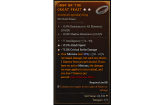 Legendary Ring[*13.5 ATKSPD | *75 DMG_Crit | 77 INT]