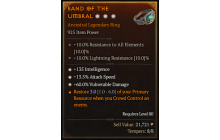 Legendary Ring[*13.5 ATKSPD | *60 DMG_Vulnerable | *135 INT]