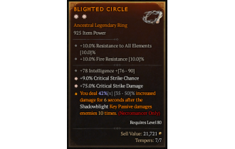 Legendary Ring[*9 Crit | *75 DMG_Crit | 78 INT]