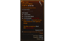 Legendary Gloves[Incinerate | *4 Incinerate | *13.5 ATKSPD | *2625 Armor]