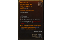 Legendary Helm[*15 ResistAll | *2625 Armor]