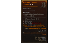 Legendary Boots[Barbarian | *4 WarCry | *2625 Armor | 4 FpS]