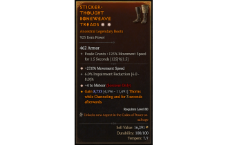 Legendary Boots[Sorcerer | *4 Meteor | *27 MS]