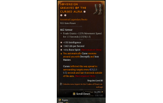 Legendary Boots[Necromancer | *4 BoneSpirit | *135 INT]