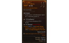 Legendary Boots[Sorcerer | *4 Blizzard | *135 INT | 36 PR]