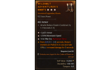 Legendary Boots[Barbarian | *4 WarCry | *27 MS | *2625 Armor]