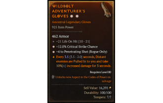 Legendary Gloves[PenetratingShot | *4 PenetratingShot | *12 Crit]