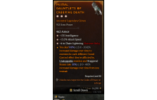 Legendary Gloves[ChainLightning | *4 ChainLightning | *13.5 ATKSPD | *135 INT]