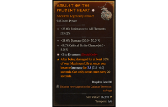 Legendary Amulet[Druid | *3 Envenom | 8 Crit | 28 DMG]