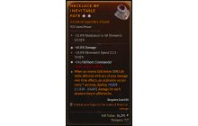 Legendary Amulet[Necromancer | *3 HellbentCommander | *45 DMG | 18 MS]