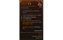 Legendary Amulet[Sorcerer | *3 EndlessPyre | *12 CDR | 34 CR]