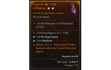 Legendary Amulet[Sorcerer | *3 Hoarfrost | *13.5 ATKSPD | 5.8% INT]