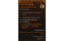 Legendary Amulet[Barbarian | *3 Duelist | *12 CDR | 643 Life]