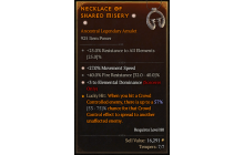 Legendary Amulet[Sorcerer | *3 ElementalDominance | *27 MS | 40 FR]