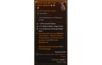 Legendary Amulet[Rogue | *3 AlchemicalAdvantage | *3 WeaponMastery | *12 LHC]