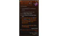 Legendary Amulet[Rogue | *3 AlchemicalAdvantage | *3 Malice | 773 Life]