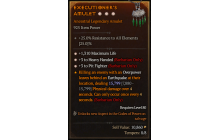 Legendary Amulet[Barbarian | *3 HeavyHanded | *3 PitFighter | *1310 Life]