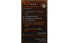 Legendary Amulet[Sorcerer | *3 GlassCannon | *27 MS | *10.5 RCR]