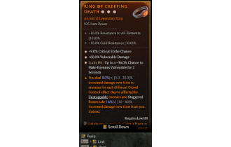 Legendary Ring[*9 Crit | *36 LH:Vulnerable | *60 DMG_Vulnerable]