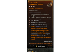 Legendary Ring[*9 Crit | *75 DMG_Crit | *135 STR]