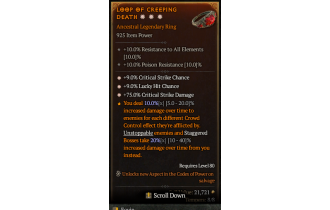 Legendary Ring[*9 Crit | *9 LHC | *75 DMG_Crit]