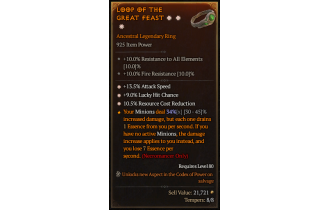 Legendary Ring[*13.5 ATKSPD | *9 LHC | *10.5 RCR]