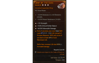 Legendary Ring[*9 Crit | *60 DMG_Vulnerable | *135 STR]