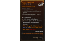 Legendary Ring[*9 Crit | *36 LH:Vulnerable | *135 WP]