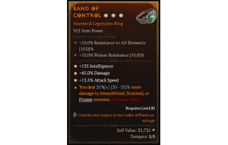 Legendary Ring[*13.5 ATKSPD | *45 DMG | *135 INT]