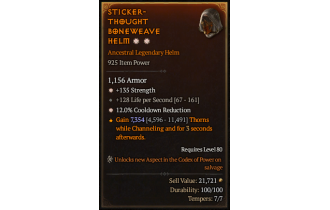 Legendary Helm[*12 CDR | *135 STR | 128 LpS]