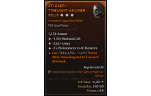 Legendary Helm[*15 ResistAll | *2625 Armor | *1310 Life]