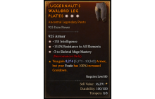 Legendary Pants[Necromancer | *3 SkelMage | *15 ResistAll | *135 INT]