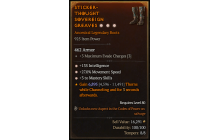 Legendary Boots[Sorcerer | *3 Mastery | *27 MS | *135 INT]