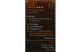 Legendary Boots[*6 FpS | *135 STR | *1310 Life]