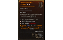 Legendary Boots[Druid | *4 Boulder | *27 MS]